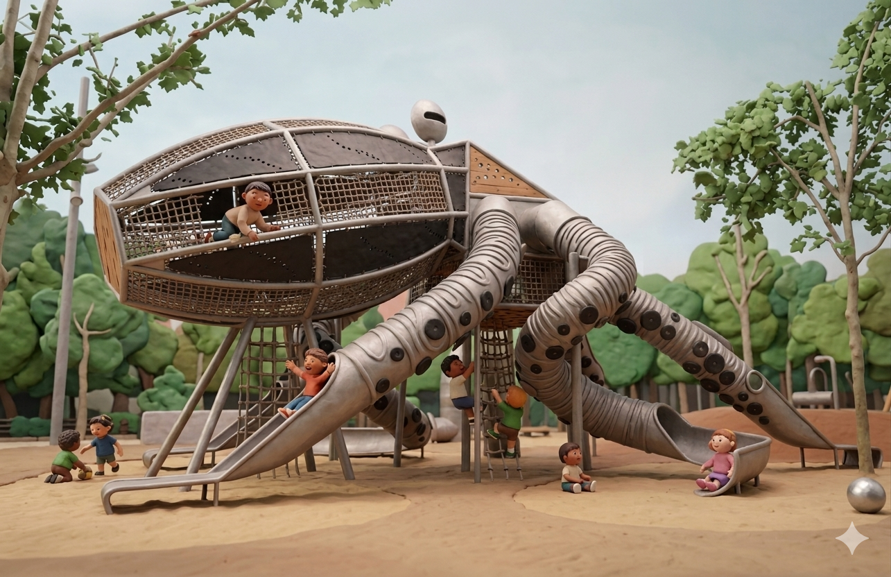 Kids playground illustration